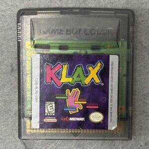 Vintage KLAX Nintendo Game Boy Color GBC Puzzle Video Game Cartridge Only Japan